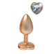 Dream Toys Gleaming Love Plug Matte Gold Small