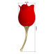 Pretty Love Rose Lover Clitoral Vibrator with Licking Stimulator Gold & Red
