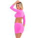 Pink Lipstick Stop & Stare 2pc Skirt Set Pink