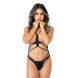 Daring Intimates Strappy Open Cup Body Black