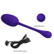 Pretty Love Knucker Super Soft Silicone Vibration Egg Purple