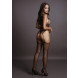 Le Désir Contrast Suspender Bodystocking Black