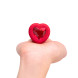 b-Vibe Vibrating Heart Plug M/L Red