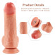 HiSmith HSA125 Dual-Density Silicone Curved Dildo with Veins KlicLok 9.1