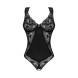 Obsessive Donna Dream Crotchless Teddy Black
