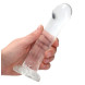 RealRock Smooth Spot Dildo with Suction Cup 17cm Transparent