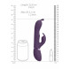 Vive Gada Vibrating Bunny Ear G-Spot Rabbit with Pulse Wave Shaft Purple