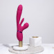 VIVE Kura Thrusting G-Spot Vibrator with Flapping Tongue and Pulse Wave Stimulator Pink