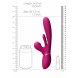 VIVE Kura Thrusting G-Spot Vibrator with Flapping Tongue and Pulse Wave Stimulator Pink