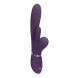 Vive Kura Thrusting G-Spot Vibrator with Flapping Tongue & Pulse Wave Stimulator Purple